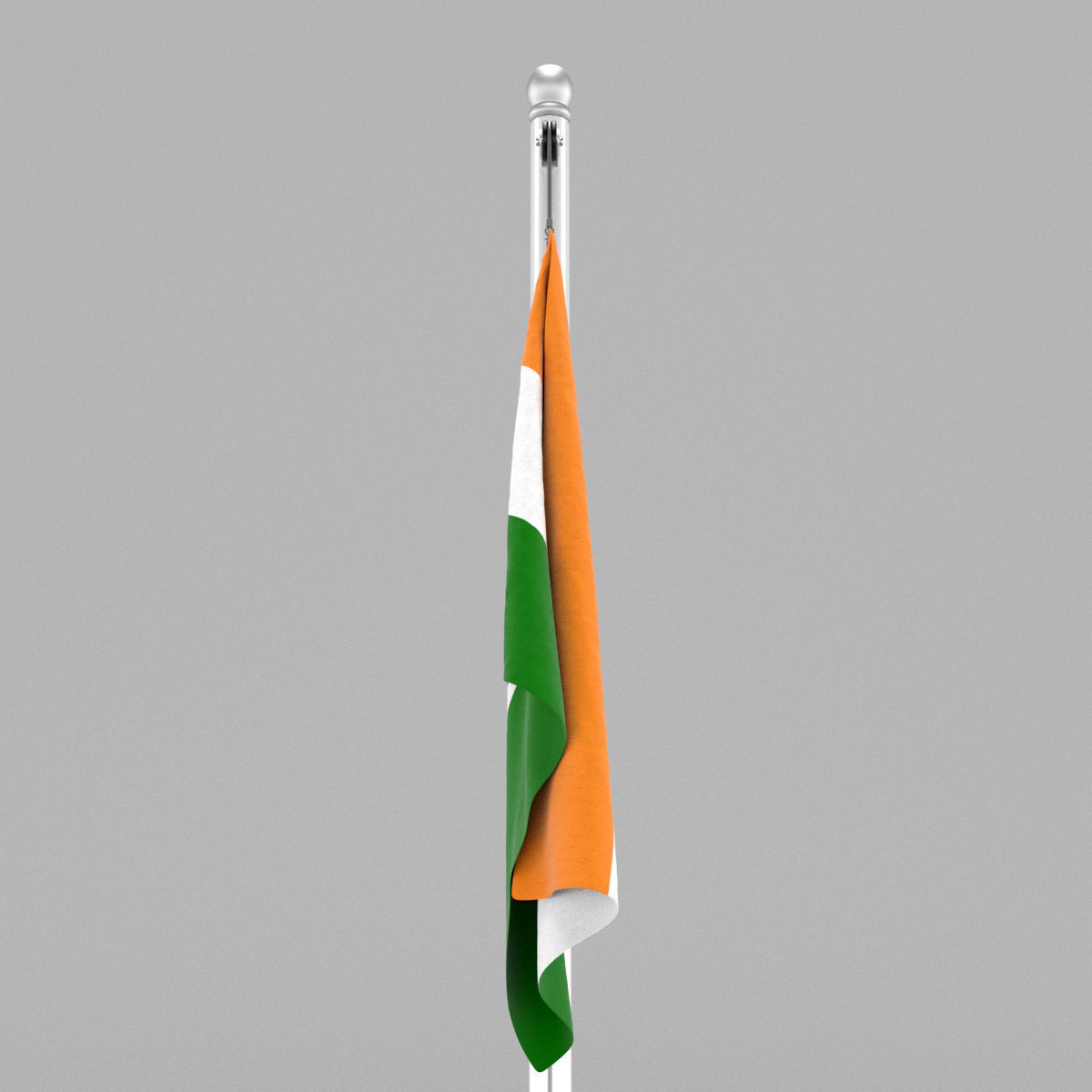Flag of India 3D model_11
