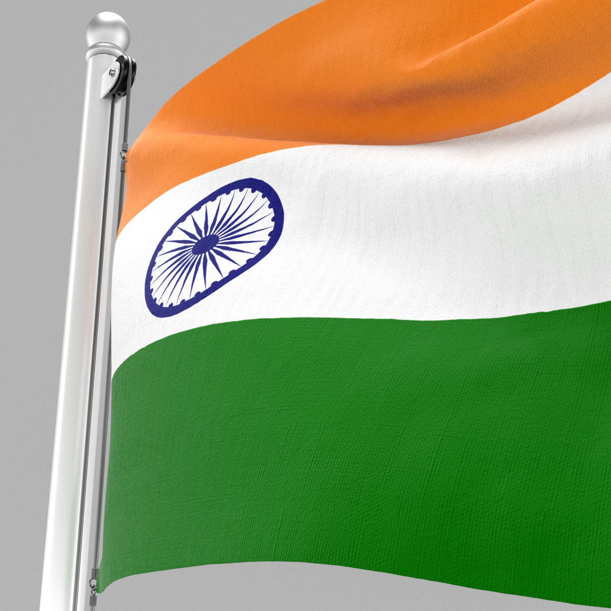 Flag of India 3D model_9