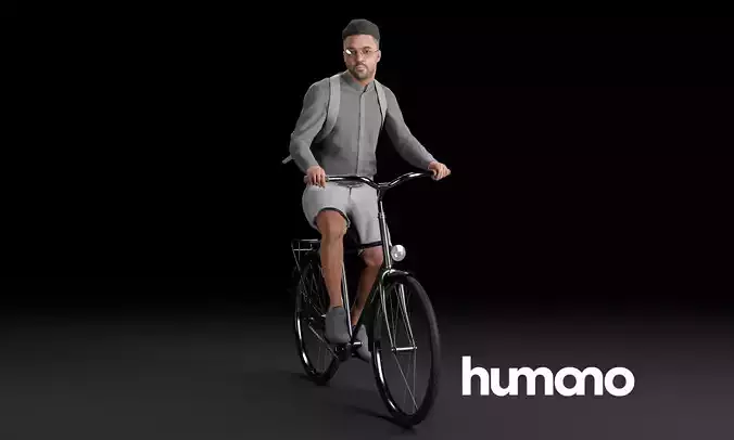 Humano Biking Man 0719 3D model