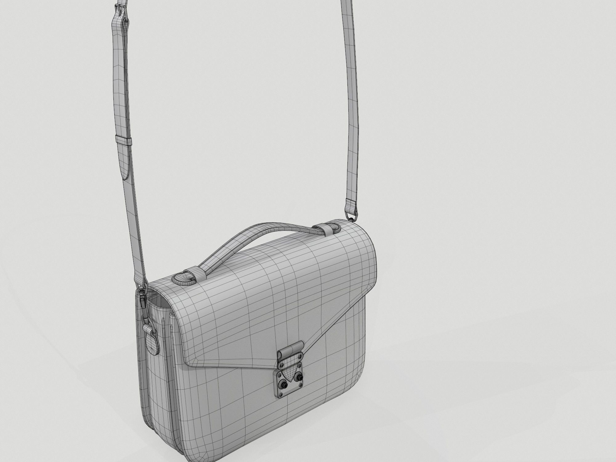 Louis Vuitton Pochette Metis Bag Reverse Monogram Low-poly 3D model_13