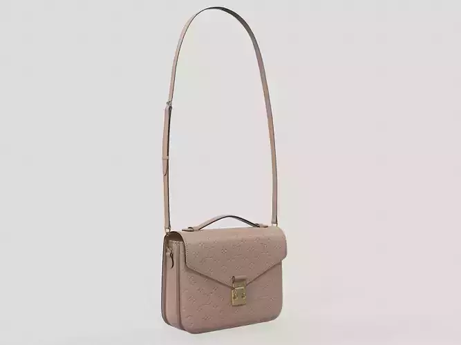Louis Vuitton Pochette Metis Bag Monogram Tourterelle Cream Low-poly 3D model
