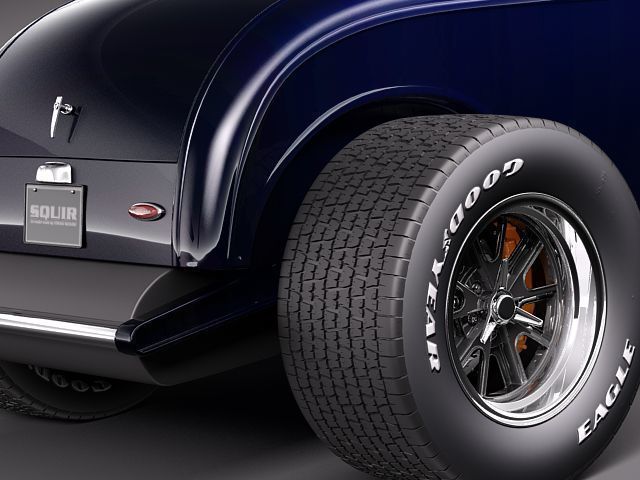 1932 HotRod Custom Roadster 3D model_3