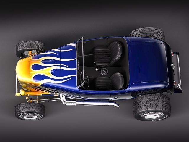 1932 HotRod Custom Roadster 3D model_7
