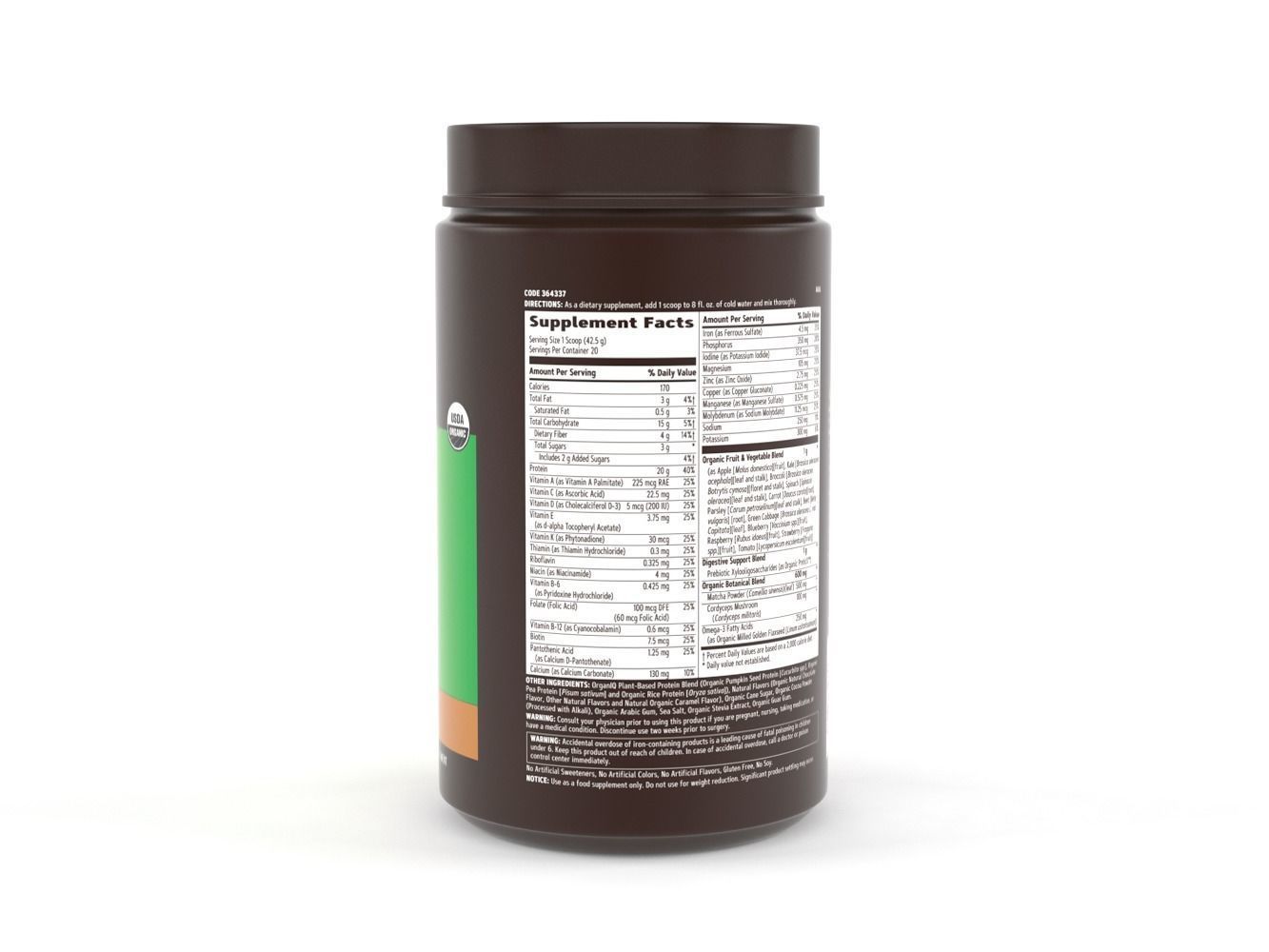 GNC Earth Genius OrganIQ Eats 3D model_5