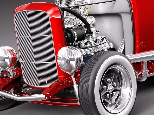 1932 HotRod Classic 3D model_2