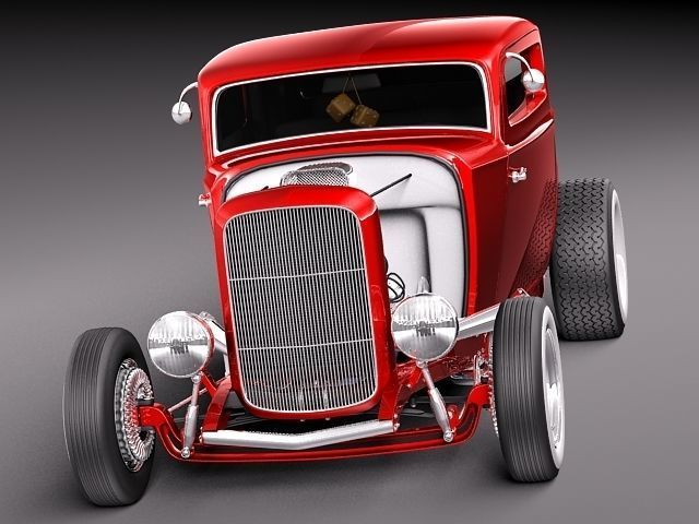 1932 HotRod Classic 3D model_1