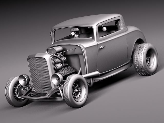 1932 HotRod Classic 3D model_9