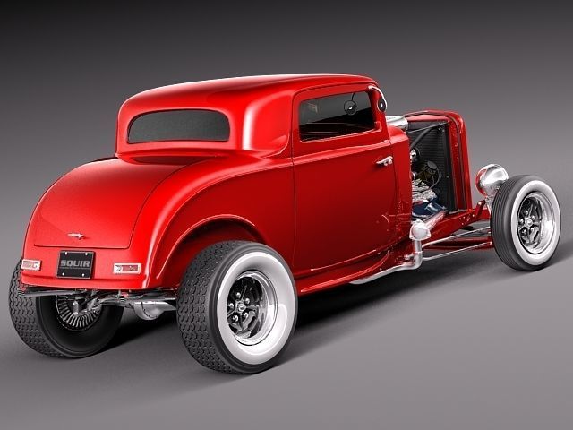 1932 HotRod Classic 3D model_4