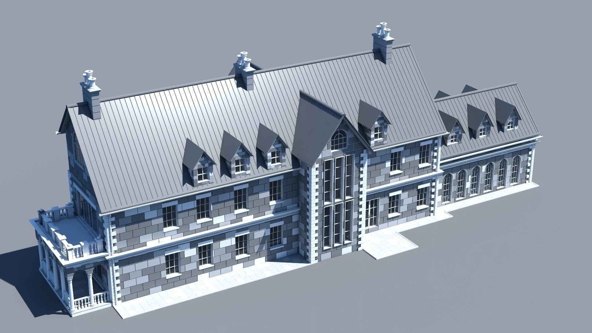 Mansion 02 3D model_10
