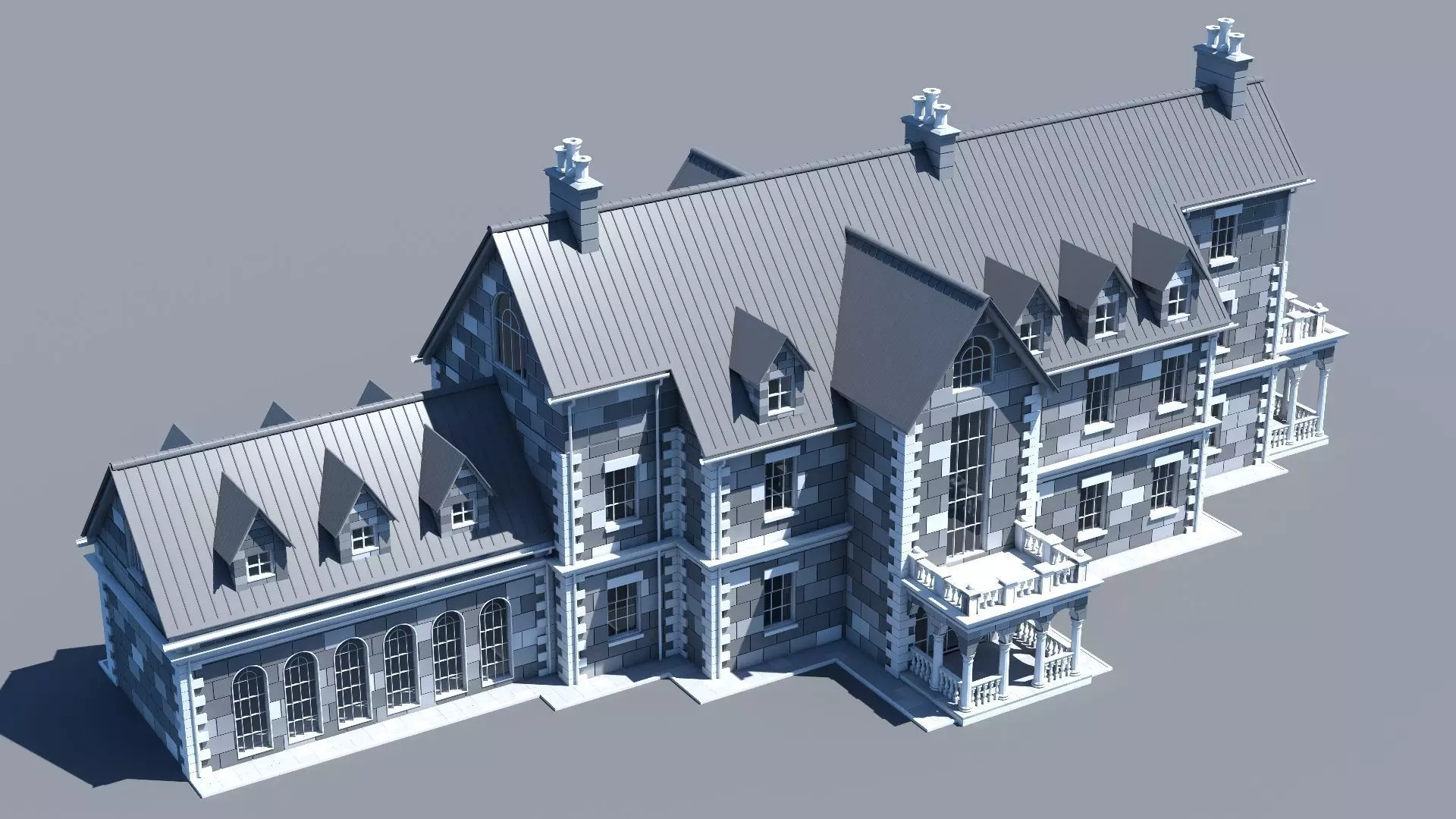 Mansion 02 3D model_0
