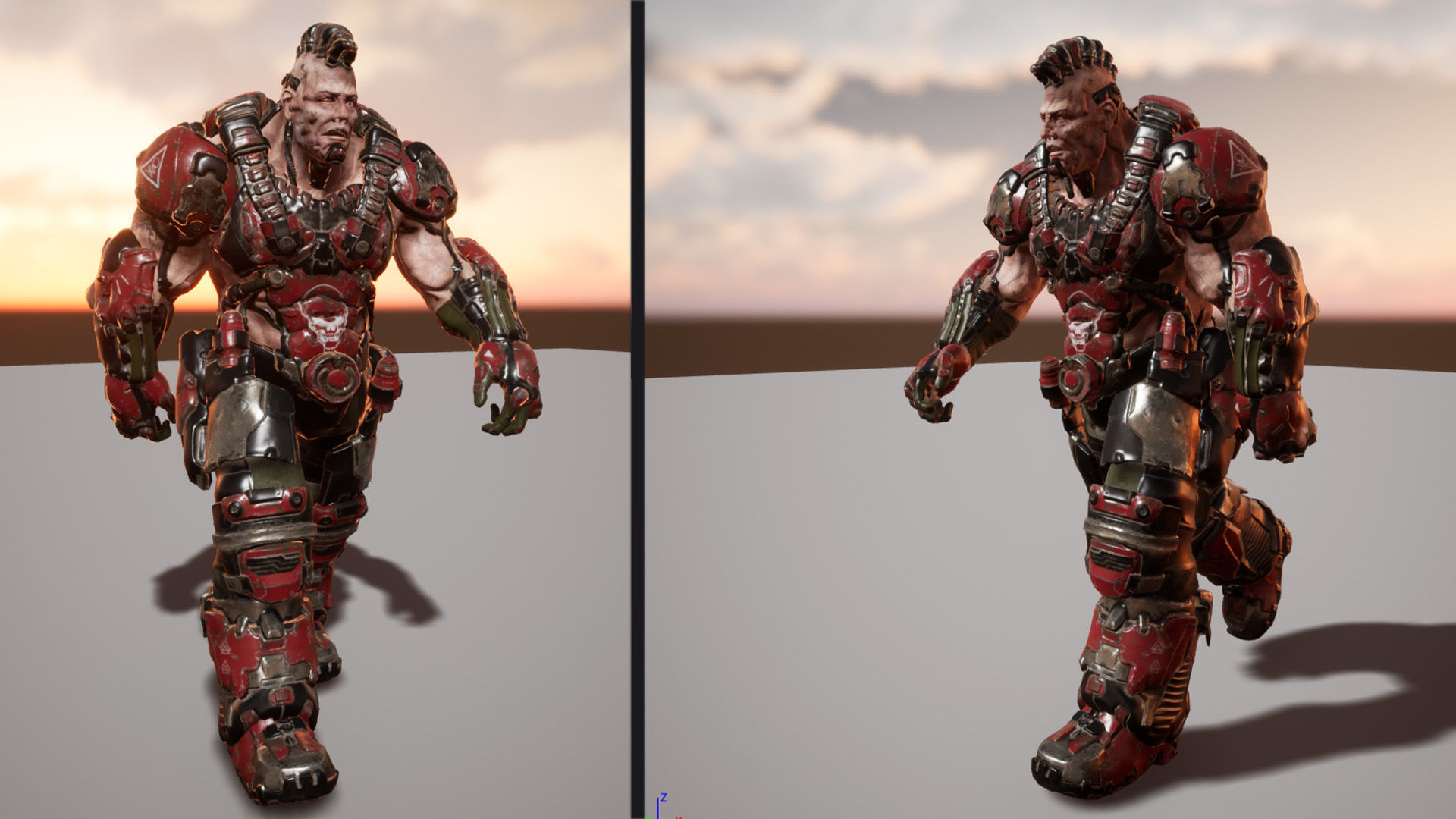 Armored Trooper Low-poly 3D model_7