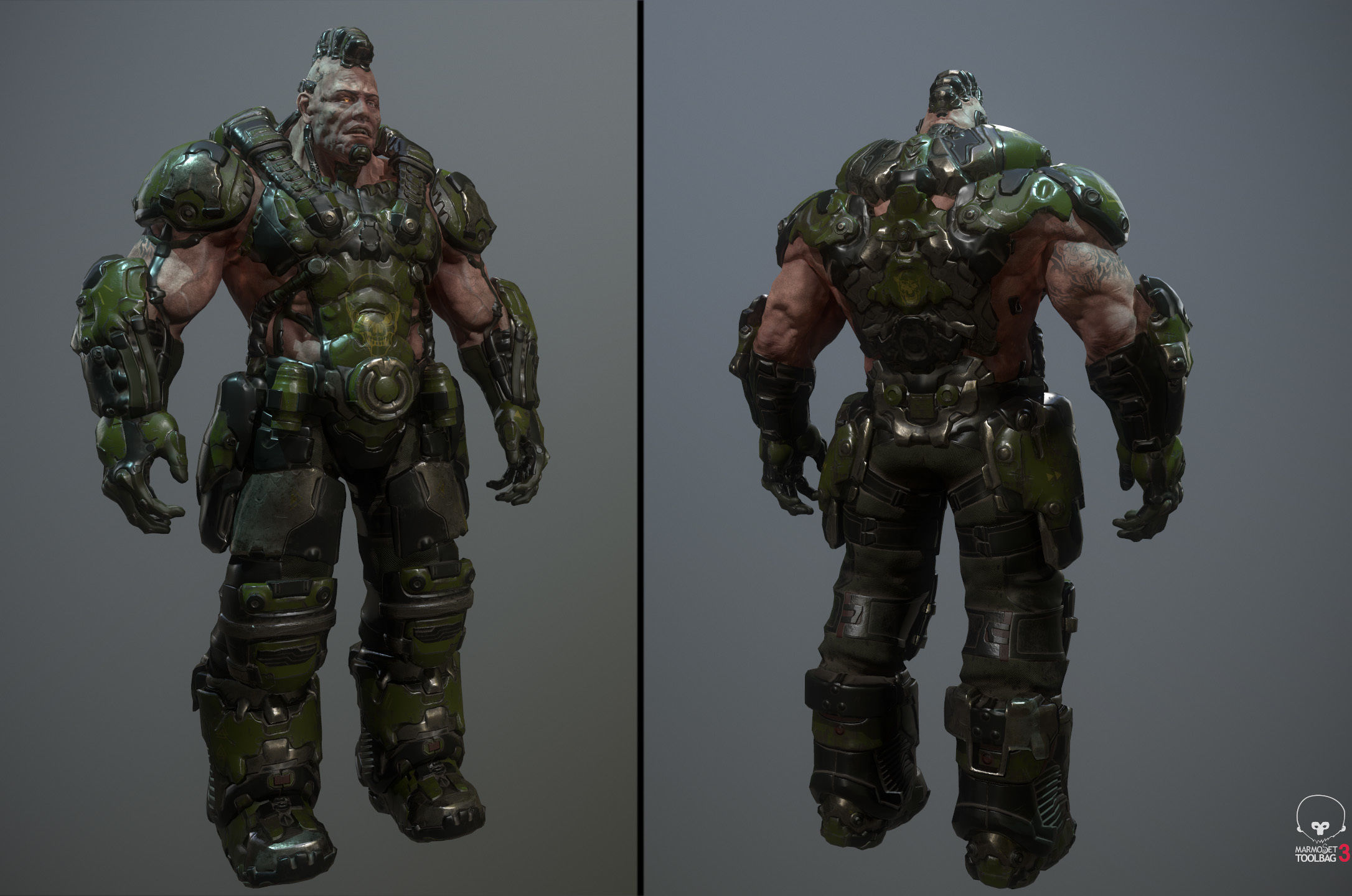 Armored Trooper Low-poly 3D model_2