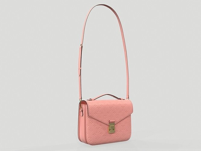 Louis Vuitton Pochette Metis Bag Monogram Rose Poudre Pink Low-poly 3D model