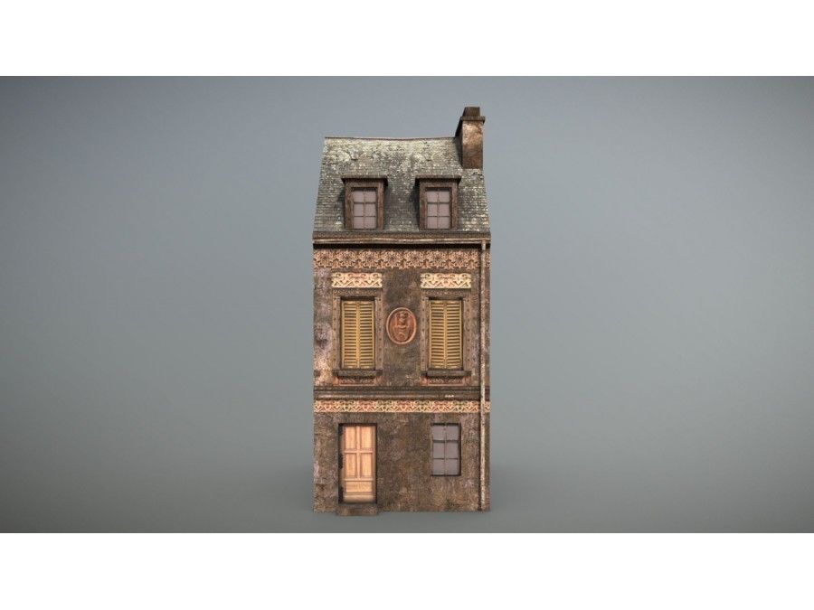 Forgotten Houses Unreal Engine UE4 Low-poly 3D model_9