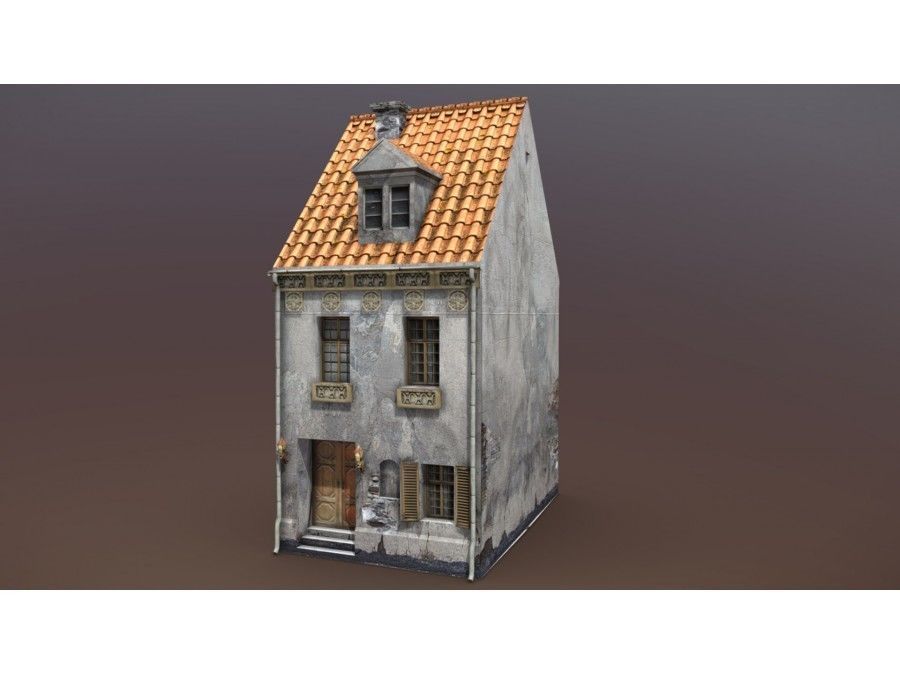 Forgotten Houses Unreal Engine UE4 Low-poly 3D model_6