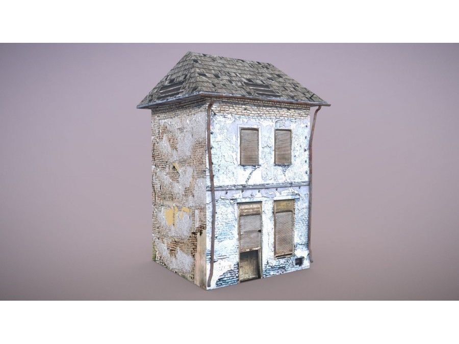 Forgotten Houses Unreal Engine UE4 Low-poly 3D model_11