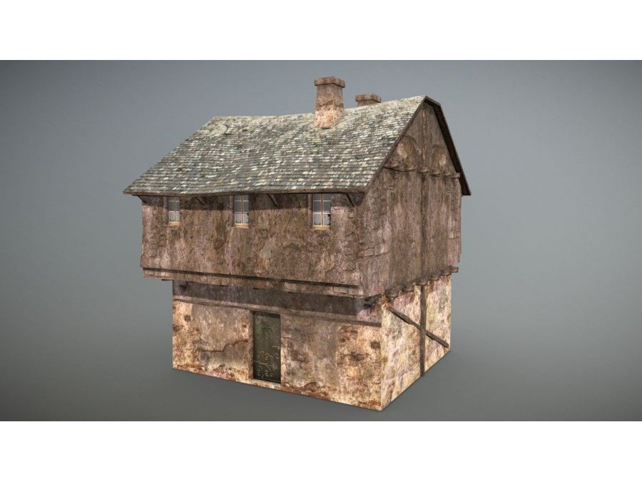 Forgotten Houses Unreal Engine UE4 Low-poly 3D model_8