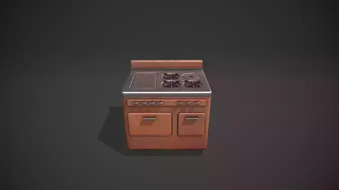 Brown Vintage Stove