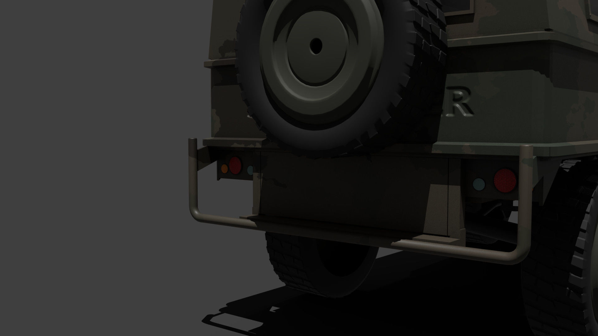 military truck 3D model_6