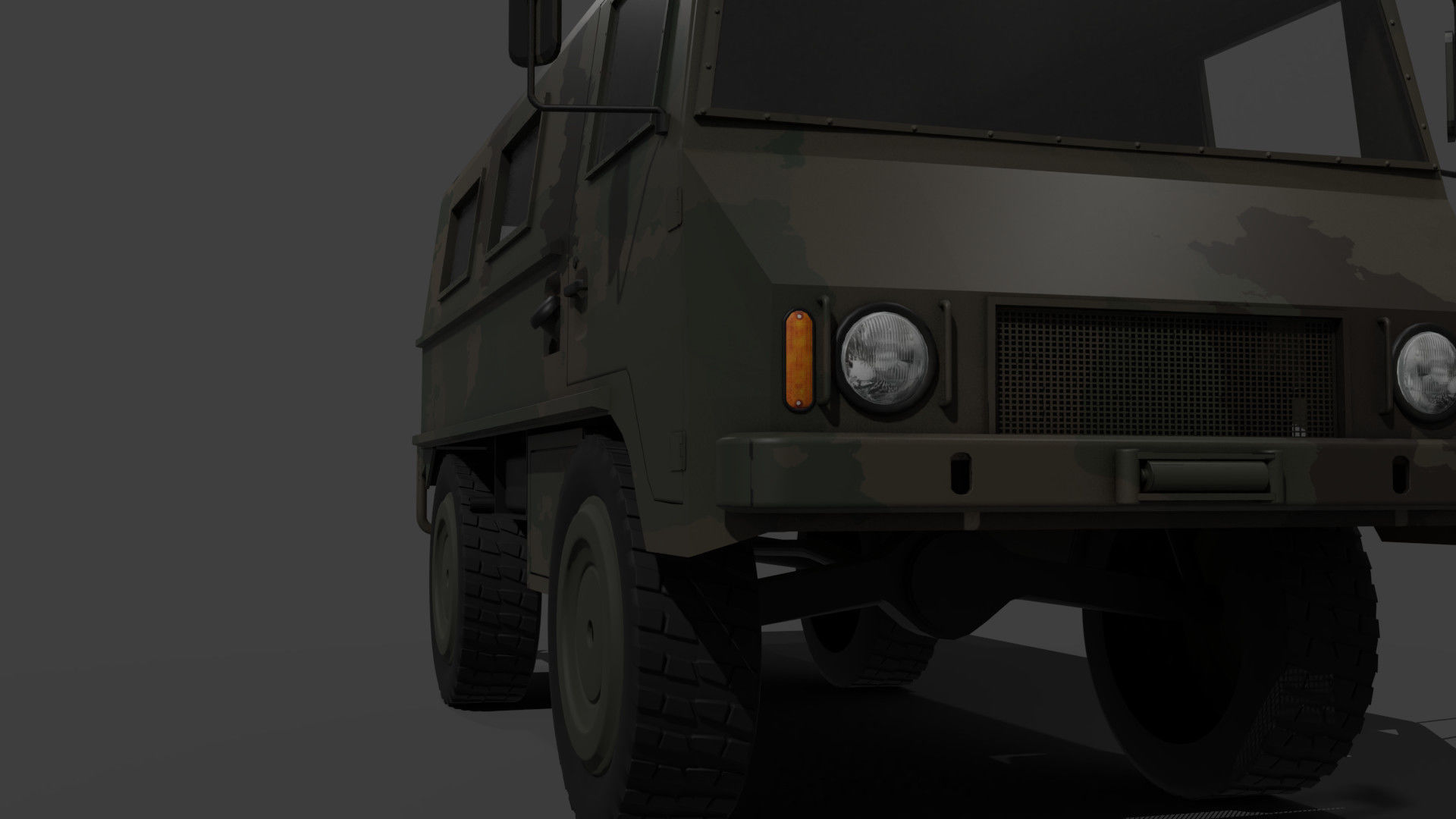 military truck 3D model_5