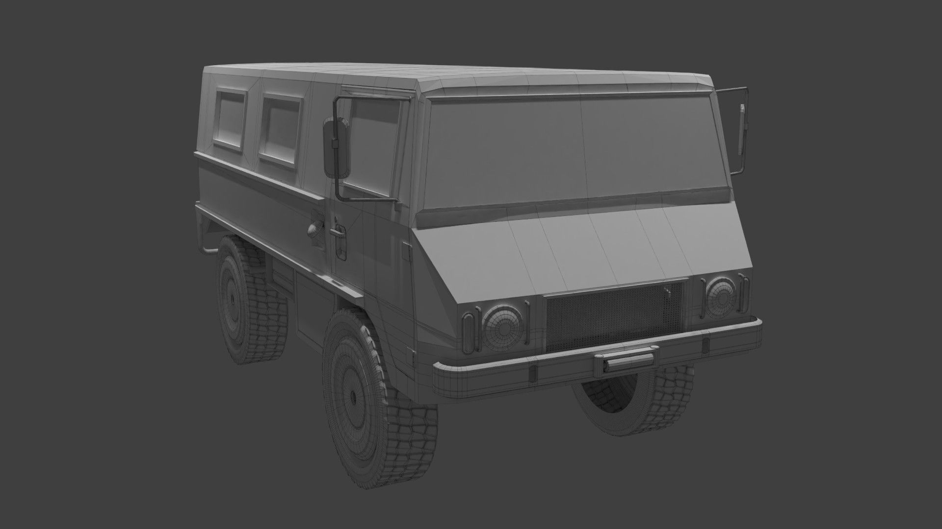 military truck 3D model_9