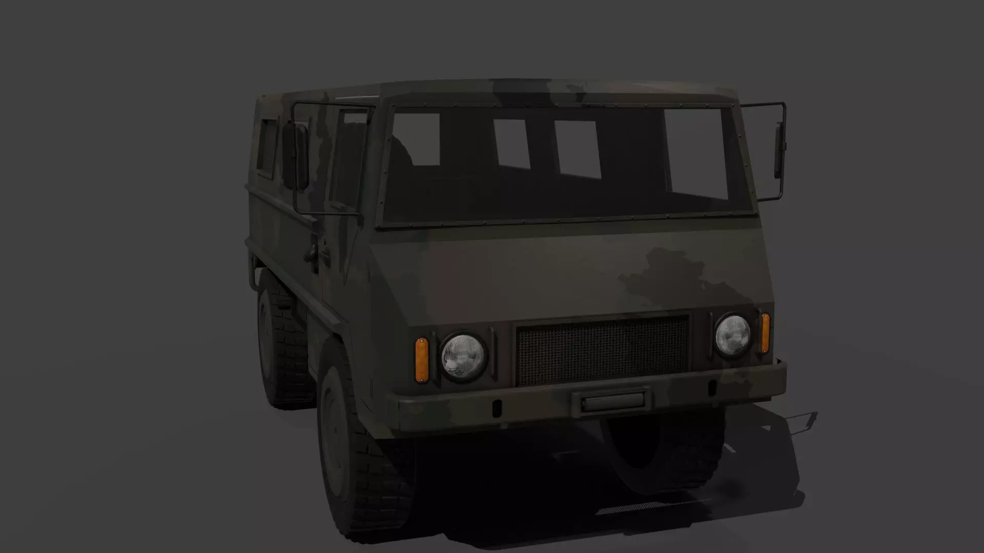 military truck 3D model_0
