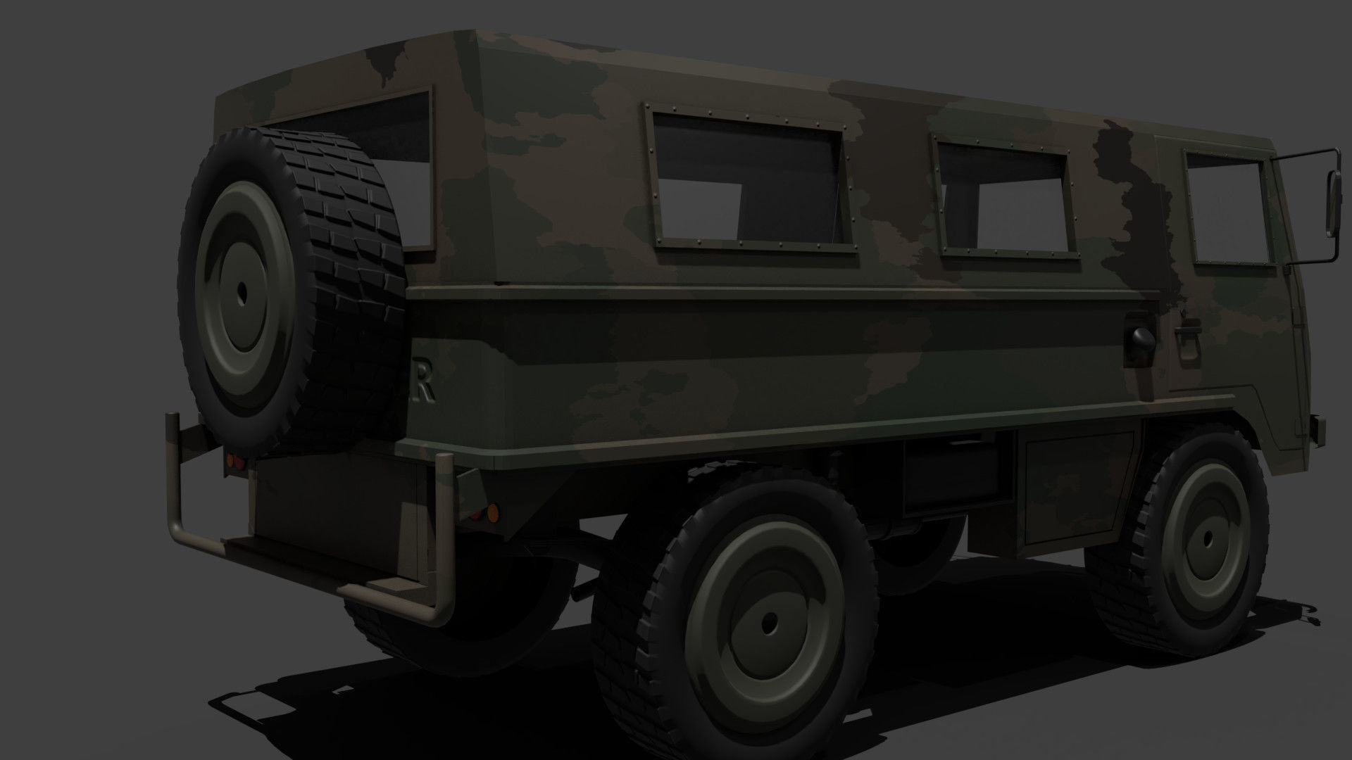 military truck 3D model_3