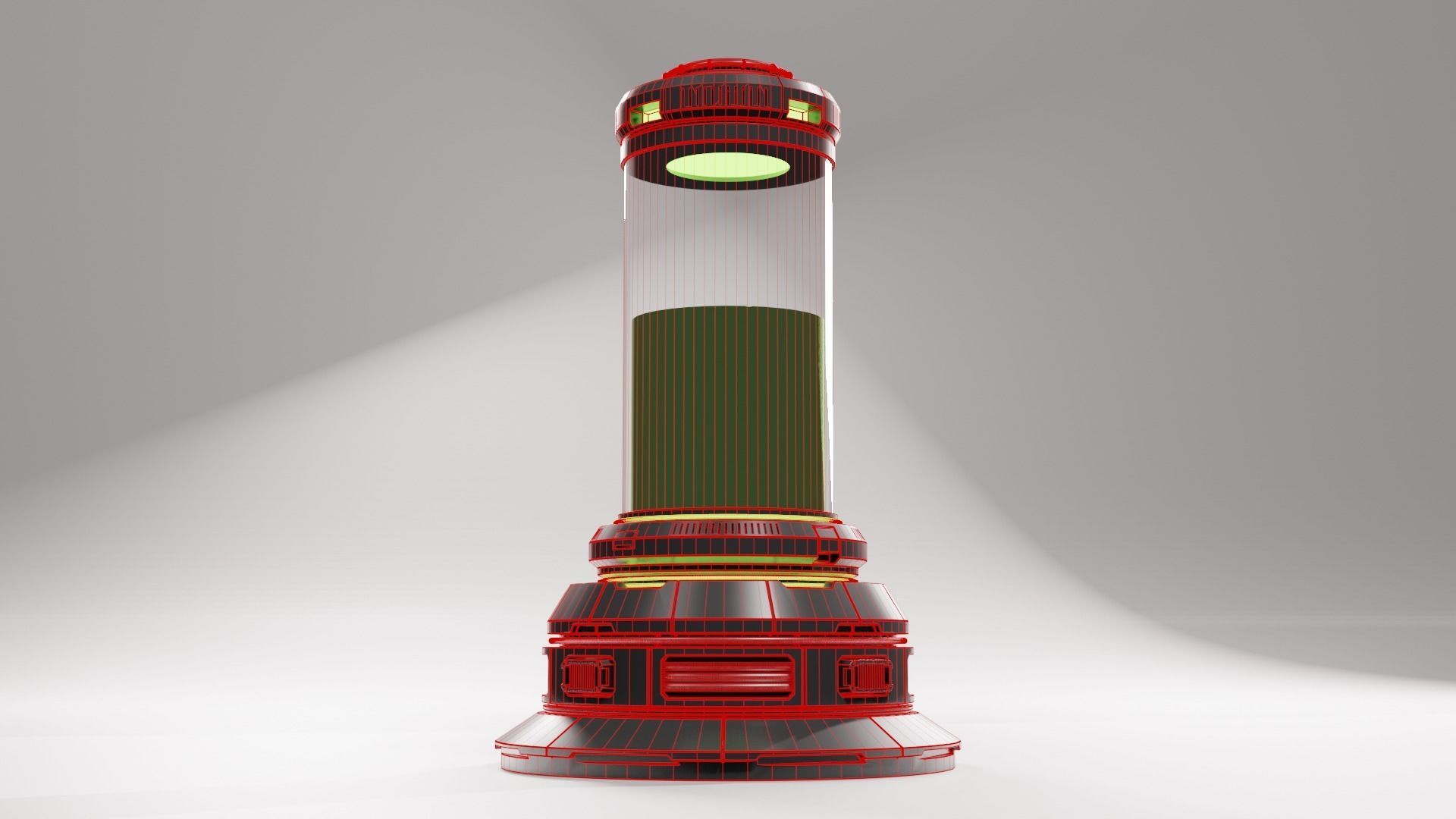 Sci-fi Life Support Chamber 3D model_7