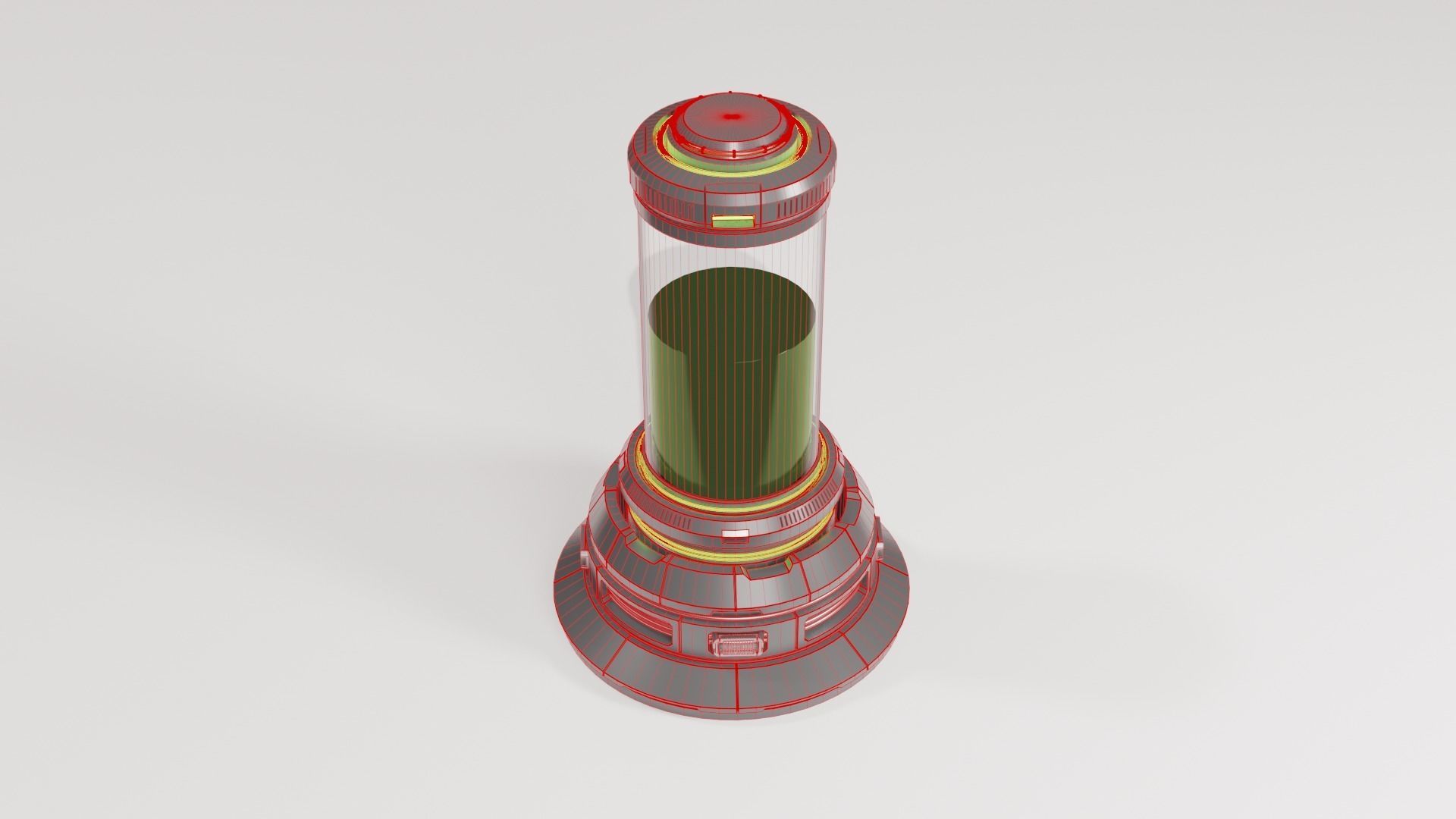 Sci-fi Life Support Chamber 3D model_9