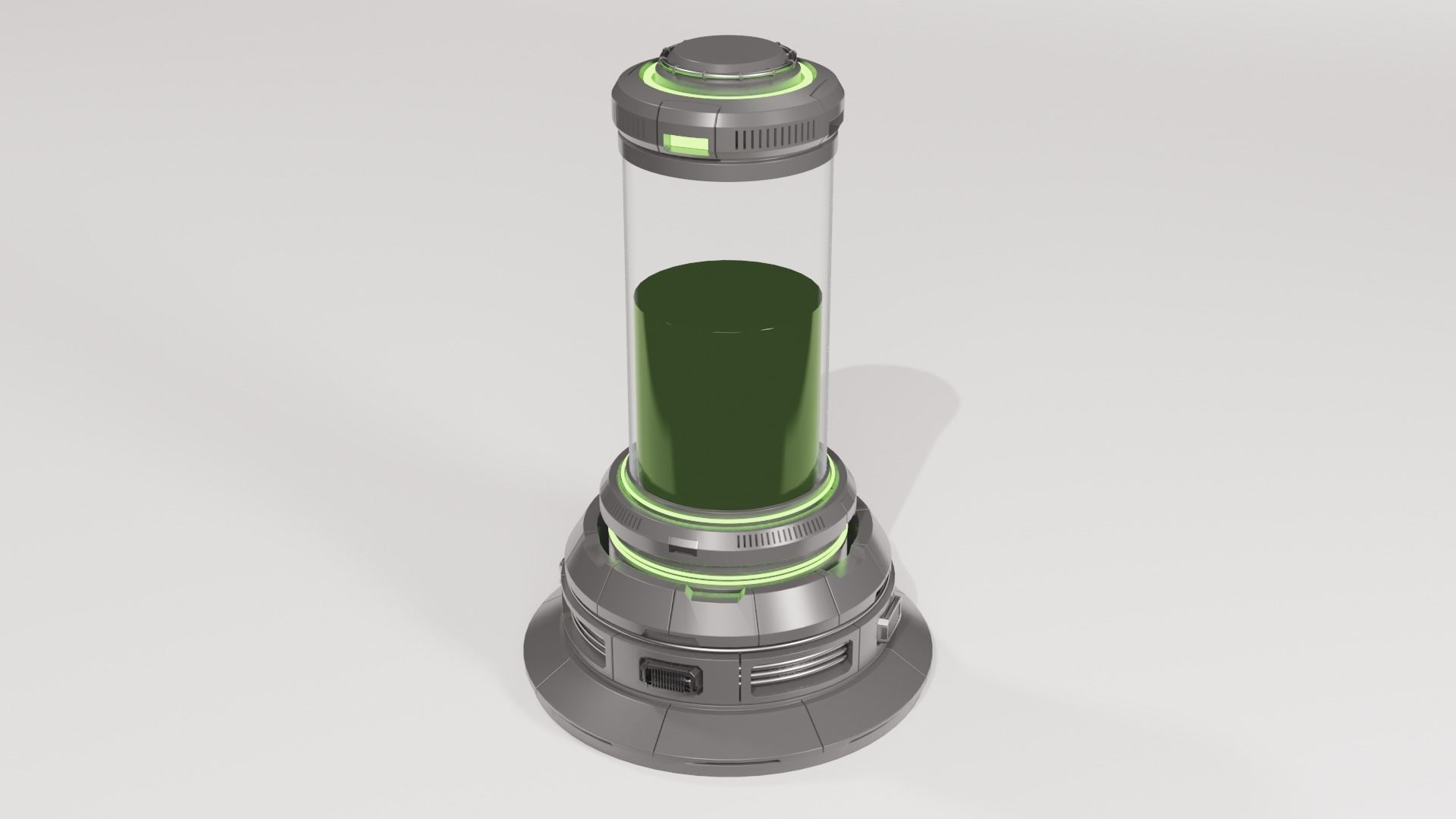 Sci-fi Life Support Chamber 3D model_2