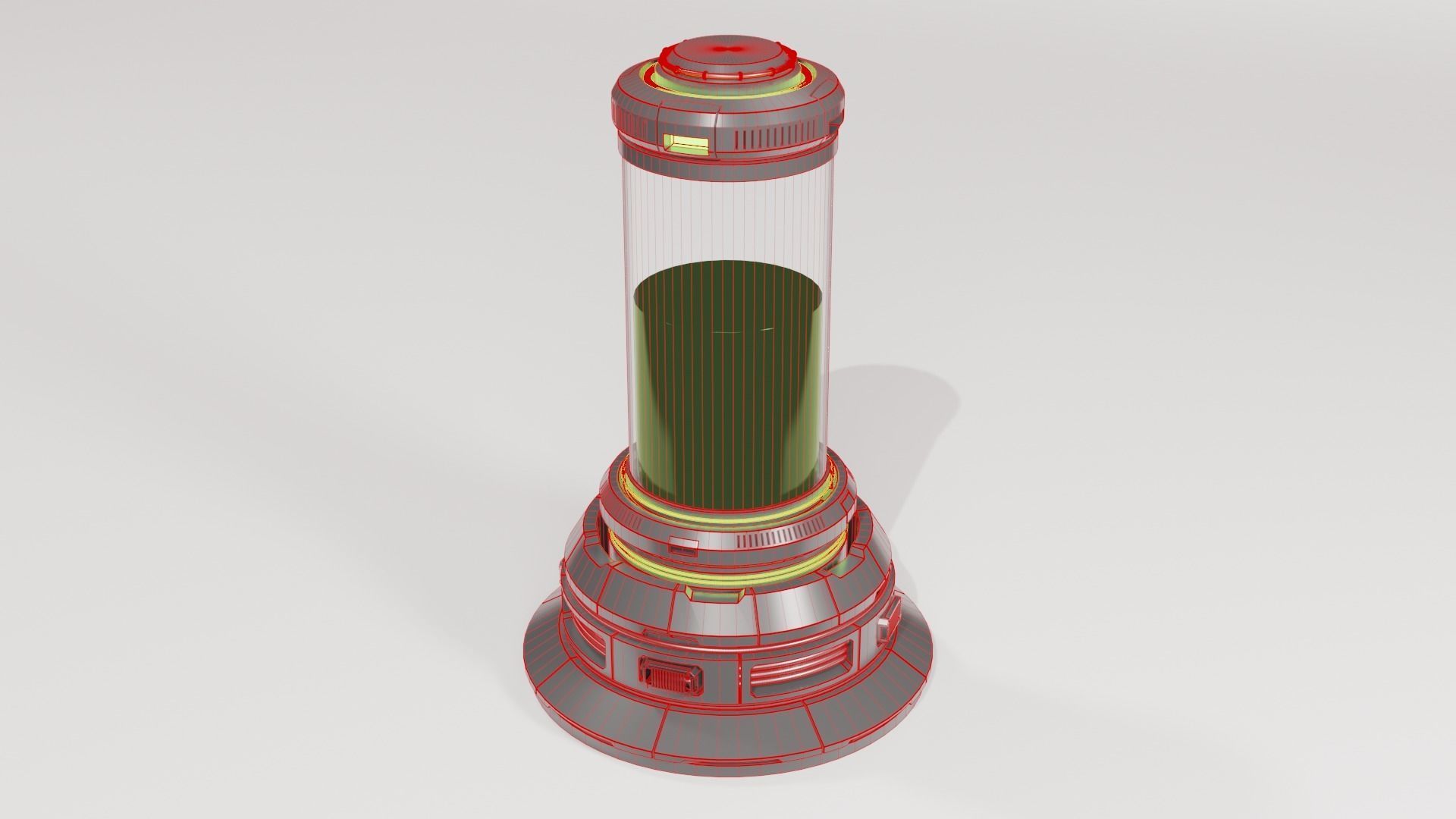 Sci-fi Life Support Chamber 3D model_8