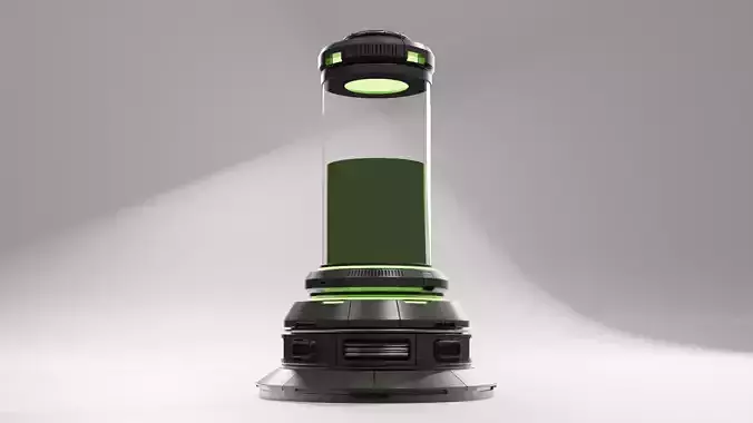 Sci-fi Life Support Chamber 3D model
