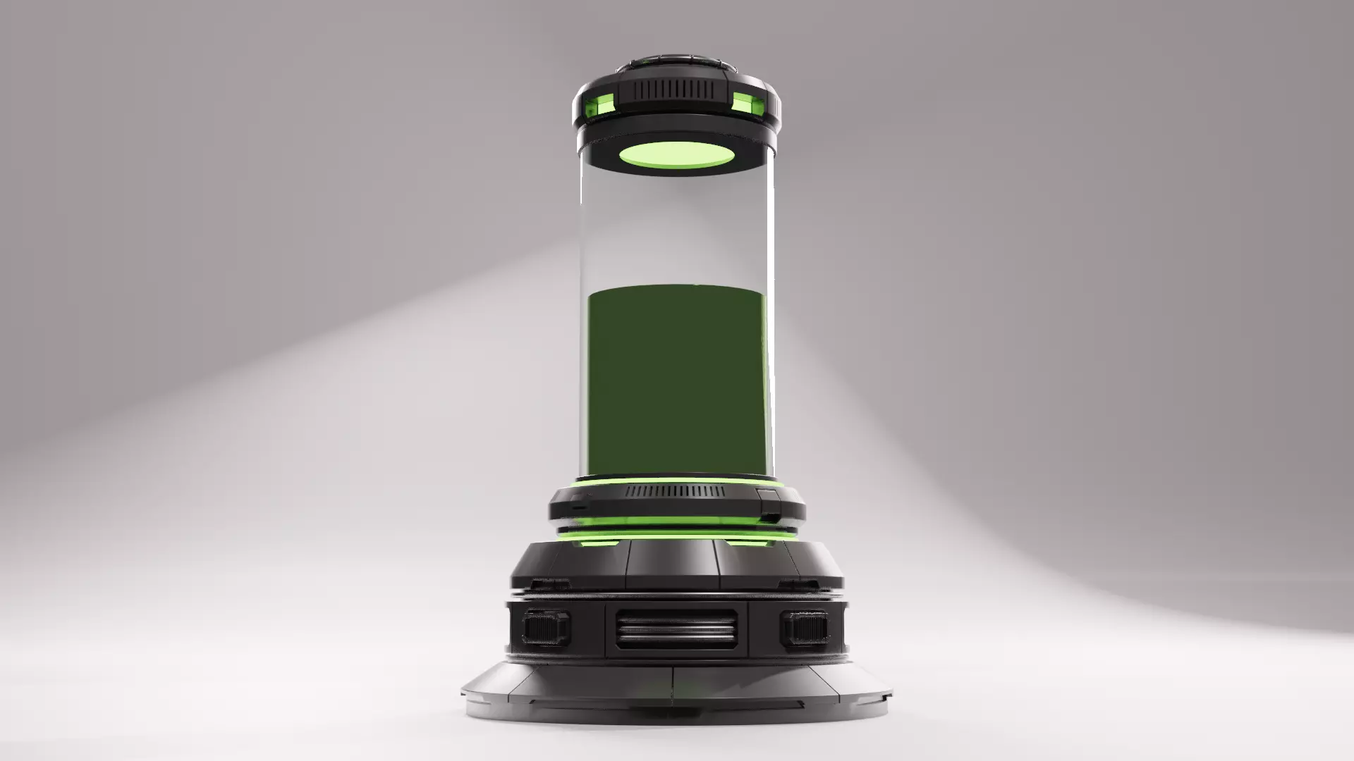 Sci-fi Life Support Chamber 3D model_0