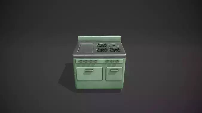 Mint Green Vintage Stove