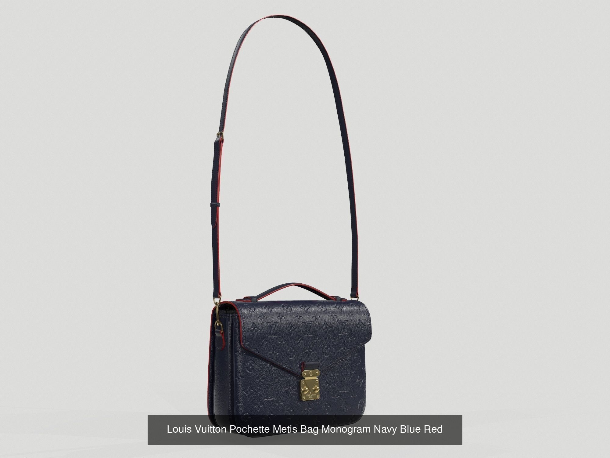 Louis Vuitton Pochette Metis Bag 3D Model Collection_6