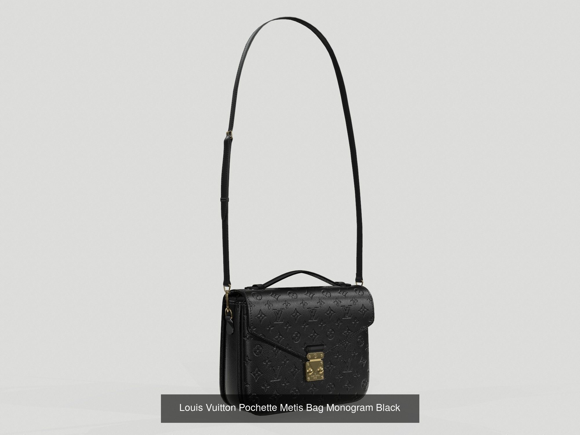 Louis Vuitton Pochette Metis Bag 3D Model Collection_9