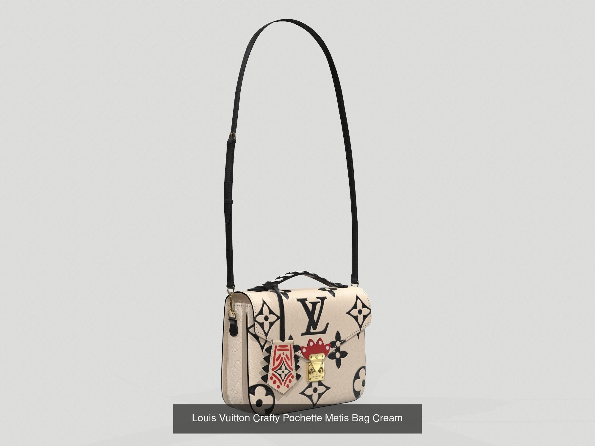 Louis Vuitton Pochette Metis Bag 3D Model Collection_2