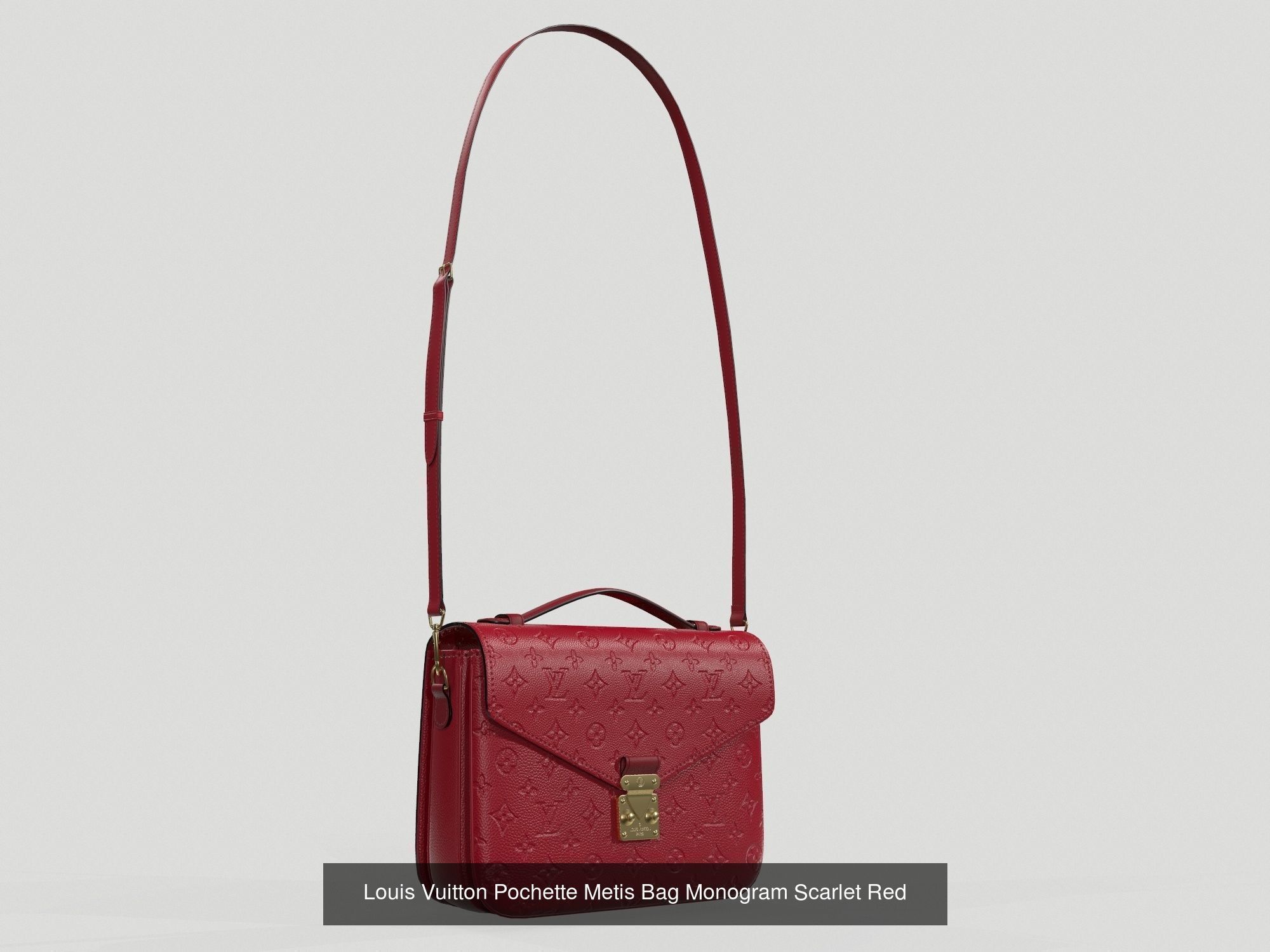 Louis Vuitton Pochette Metis Bag 3D Model Collection_8