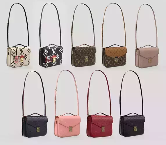 Louis Vuitton Pochette Metis Bag 3D Model Collection