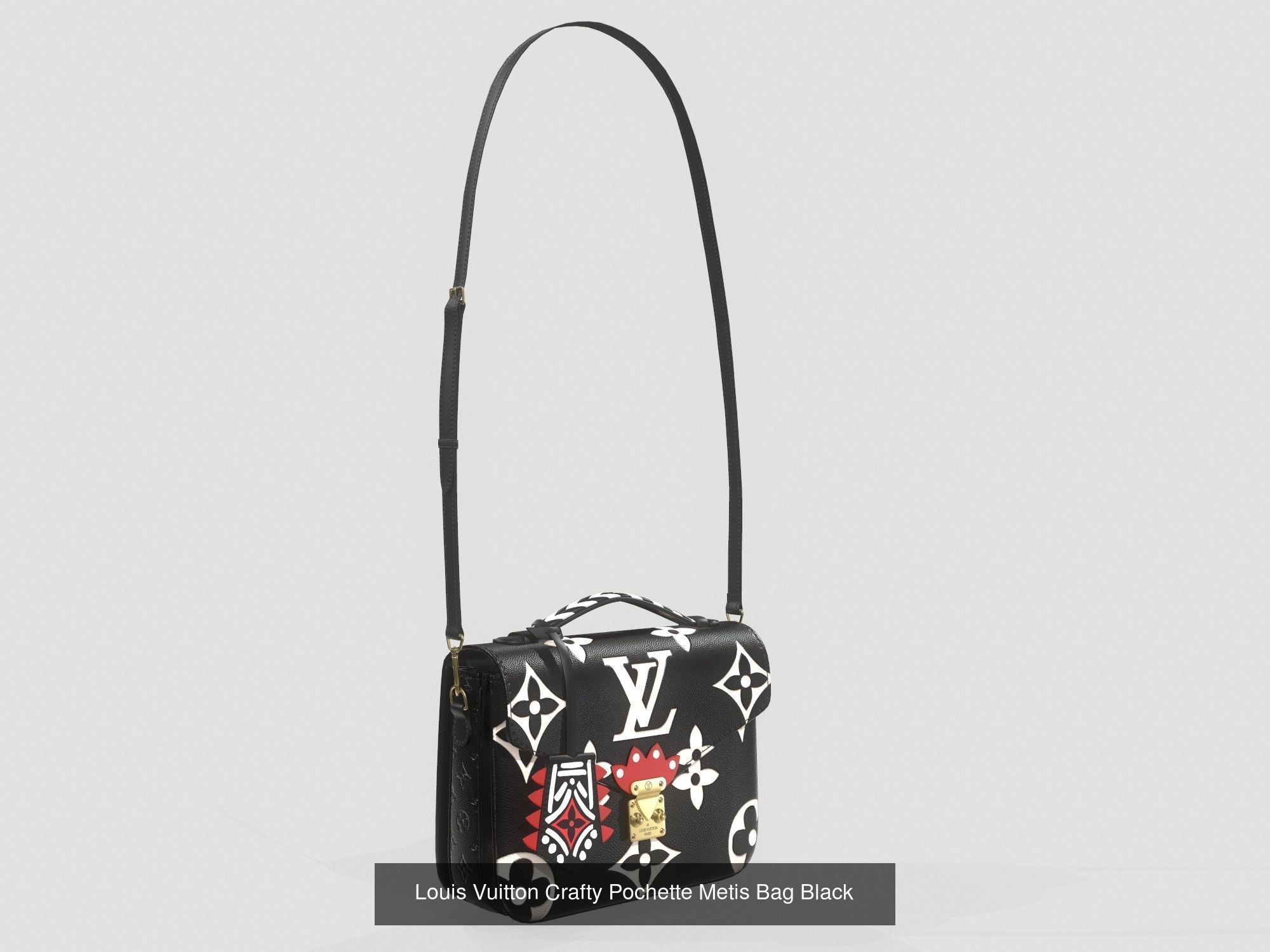 Louis Vuitton Pochette Metis Bag 3D Model Collection_1