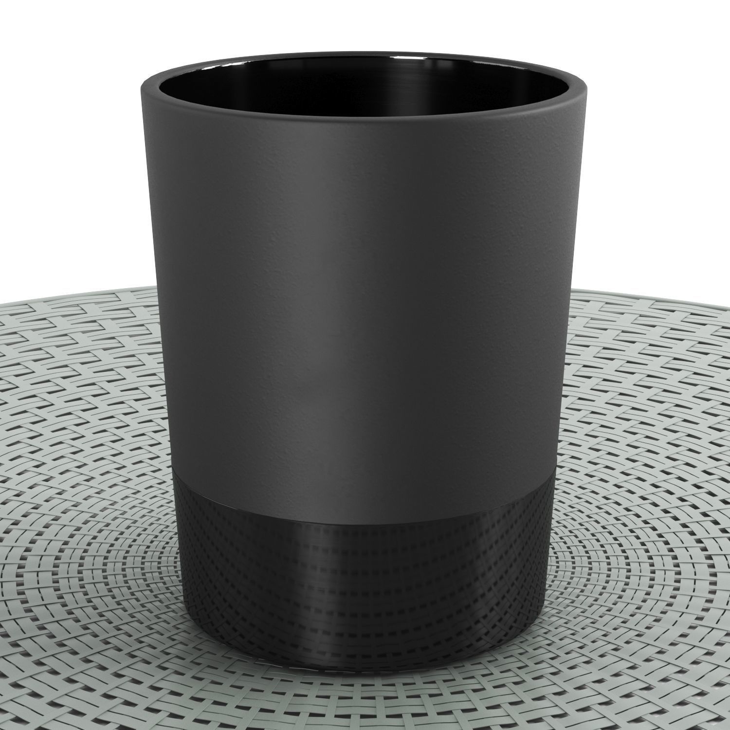 Carafe set cup on table 3D model_1