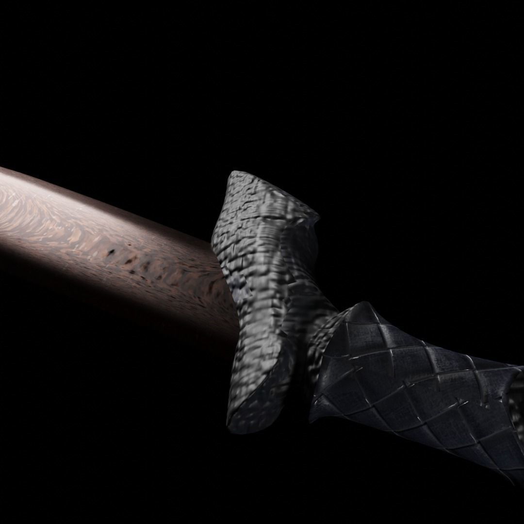 Viking Sword Low-poly 3D model_4