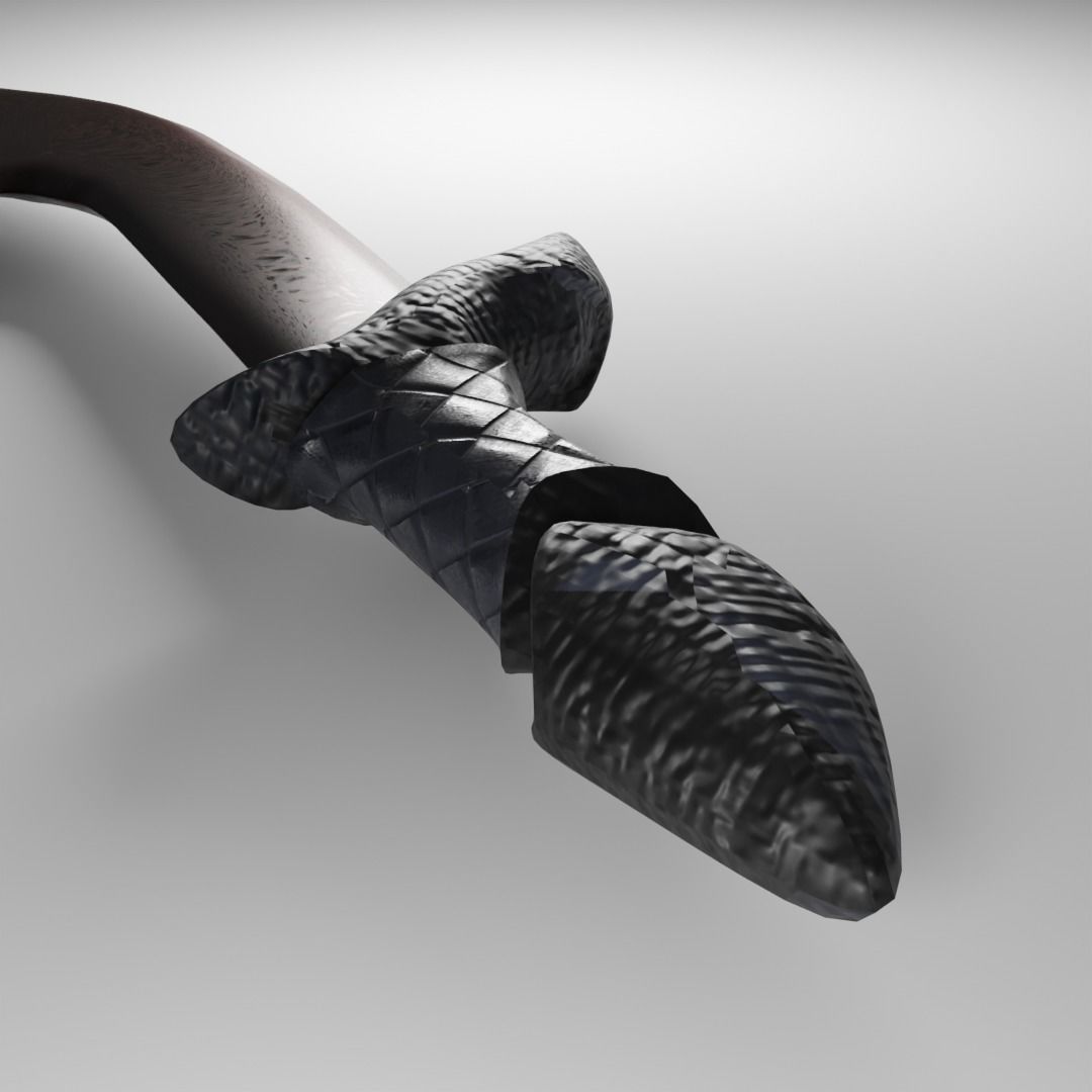 Viking Sword Low-poly 3D model_1