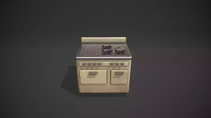 Yellow Vintage Stove