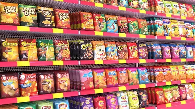 Supermarket Snack chips