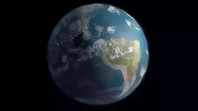 3d earth illustration