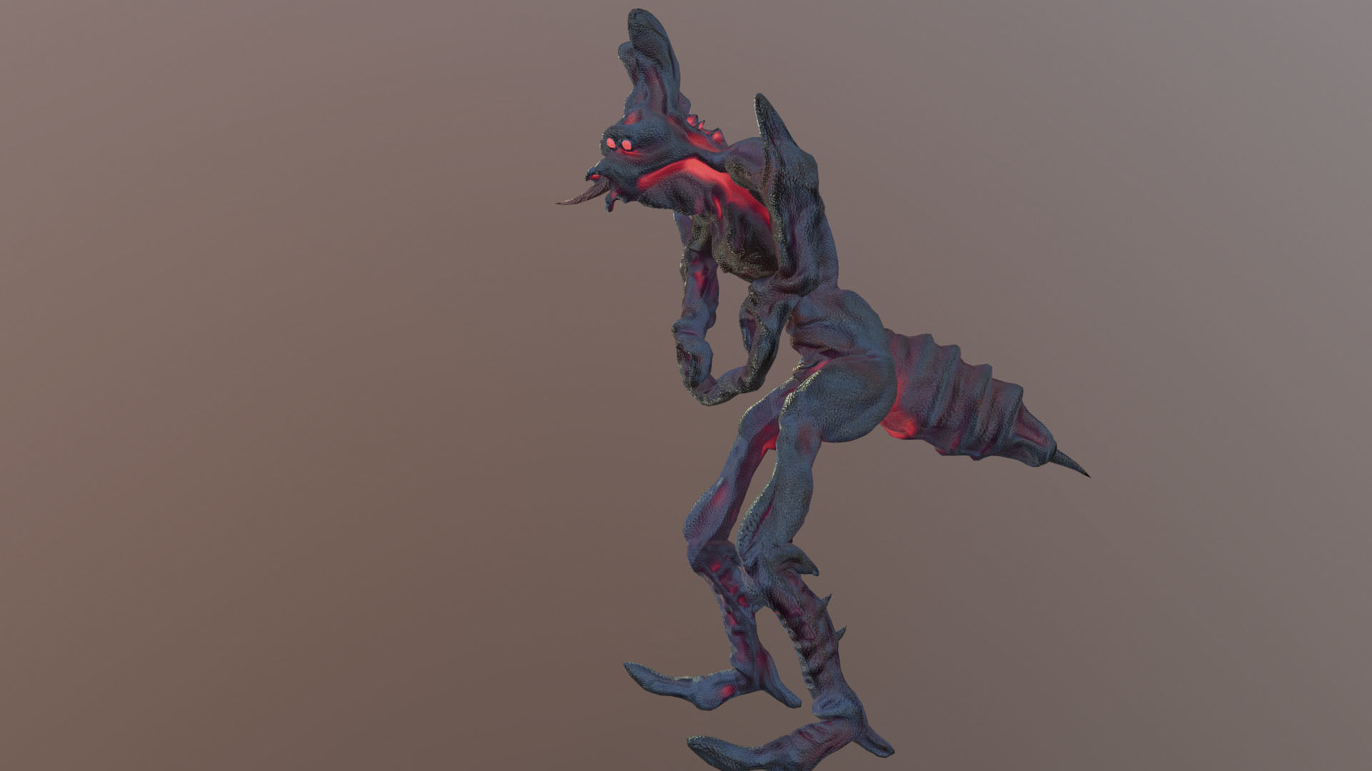 Insect Swamp Warrior Low-poly 3D model_4