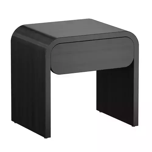 Cortez Charcoal Floating Nightstand Crate and Barrel