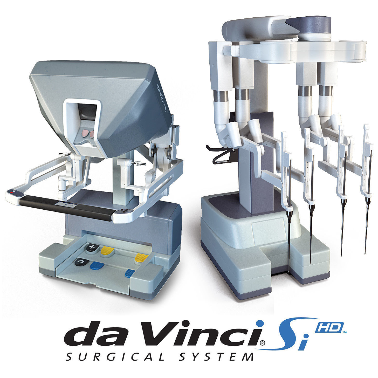 Da Vinci Surgical System 3D model_0