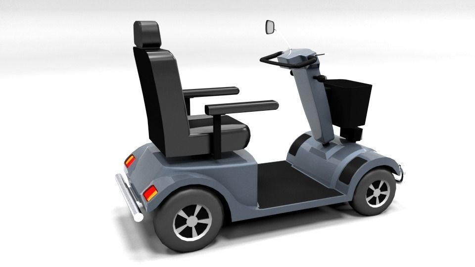 LESCON HS740 ELEKTROMOBIL LOWPOLY Low-poly 3D model_6